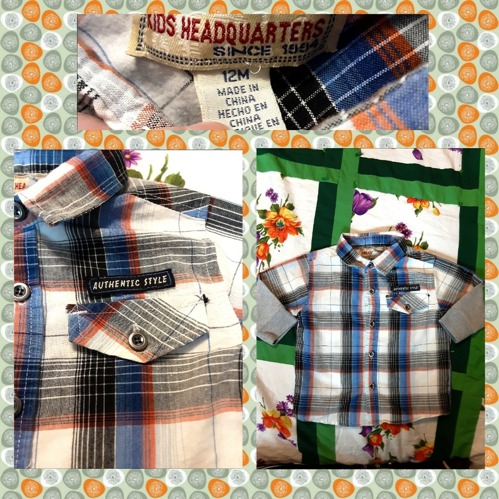 12 Month Button Up